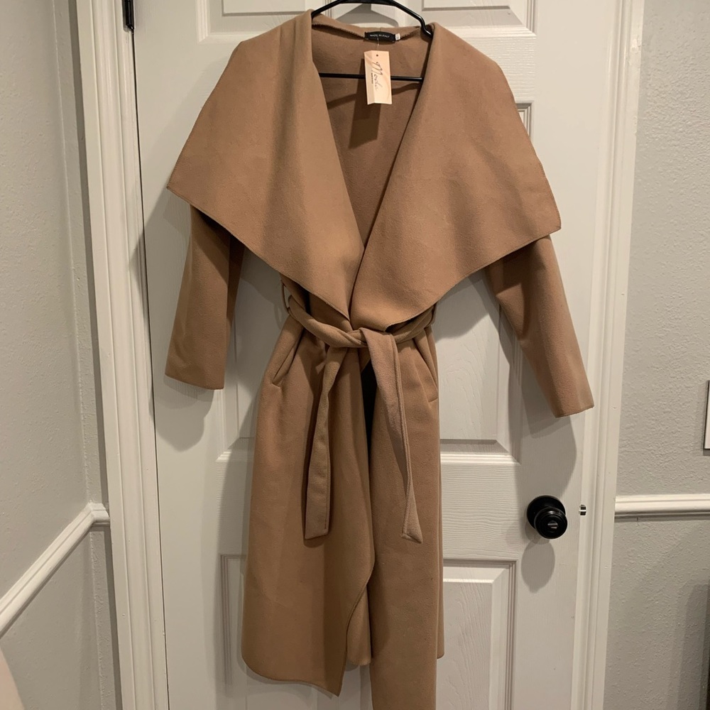 Belted Waterfall coat